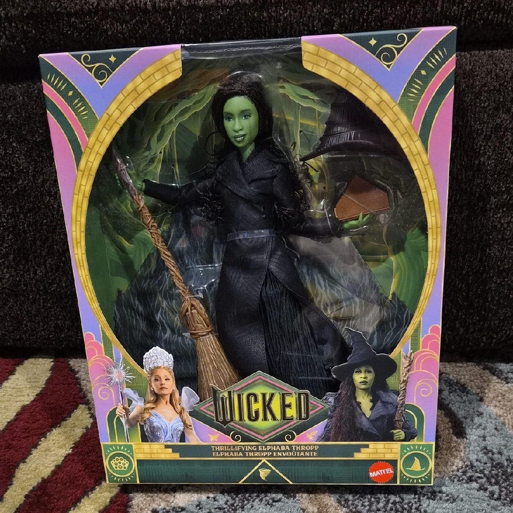 Mattel Wicked Elphaba Thropp Doll in Black and Green